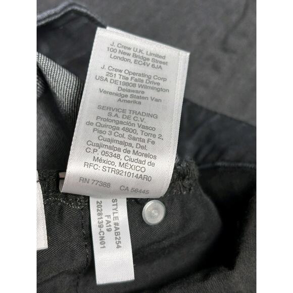 J. Crew Curvy Toothpick Denim Jeans Womens Size 34 Black Medium Wash High Rise - Picture 7 of 10
